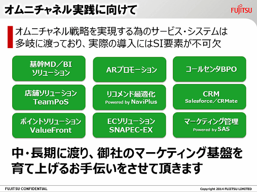 「富士通が目指すオムニチャネルコマース」⑨
