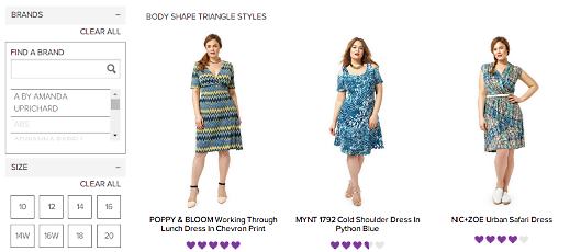 ファッションECサイト「Gwynnie Bee」ではそれぞれの悩みに合致するファッションを提案する