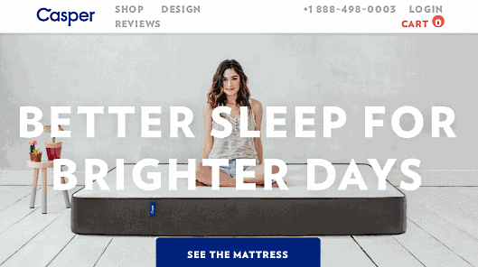 マットレスのECサイト「Casper」