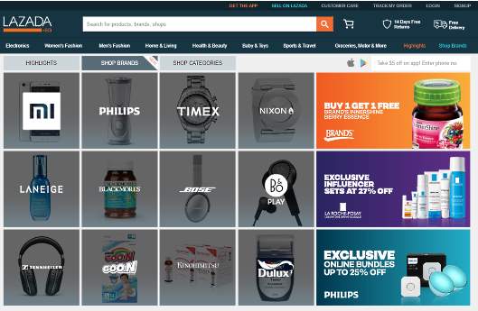 東南アジアで「アマゾンvsアリババ」6.2億人のECマーケット巡る熾烈な戦いが始まる① Lazada（ラザダ）のECサイト