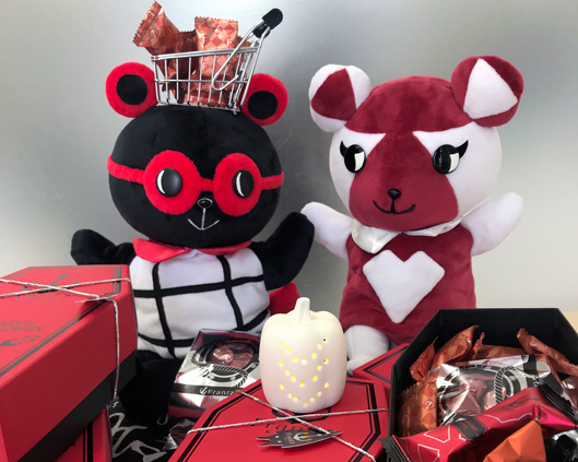 ネッタヌとウェブパングッズのマペット