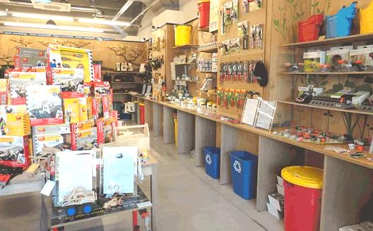 2015年に設置した大阪の実店舗