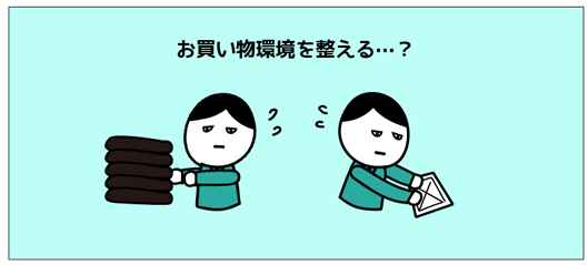 お買い物環境を整える？