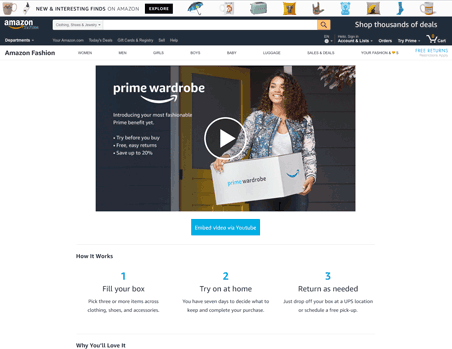 Amazon Prime Wardrobe