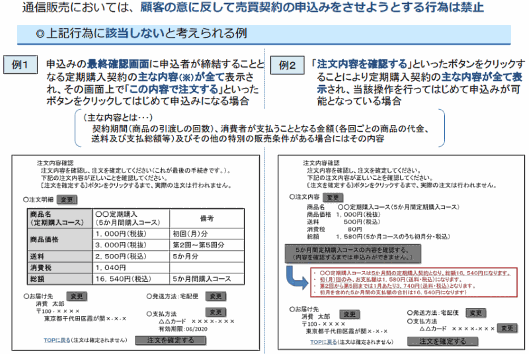 定期購入契約に関する表示義務の追加・明確化（「ガイドライン」）