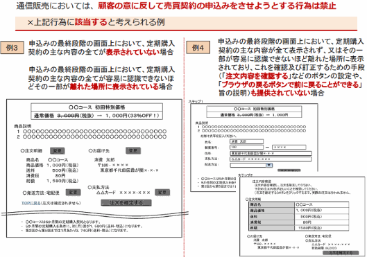 定期購入契約に関する表示義務の追加・明確化（「ガイドライン」）