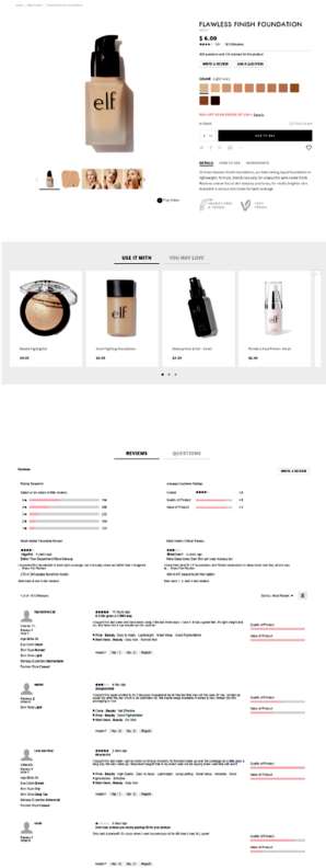 「elf Cosmetics」はInstagramのコンテンツをECサイトに活用している