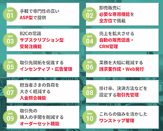 「サブスクストアBtoB」の特長
