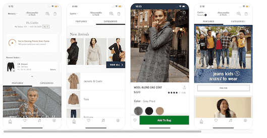 Abercrombie & Fitchのアプリ