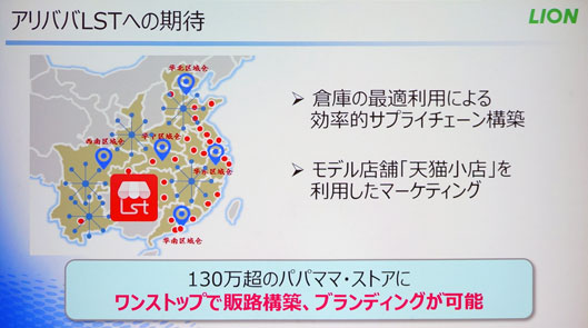 ライオン　アリババLSTへの期待