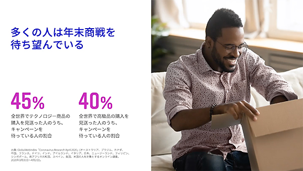 多くの人は年末商戦を待ち望んでいる