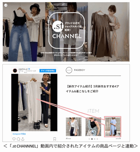 アダストリア Instagramの投稿動画をアーカイブする「.st CHANNEL」
