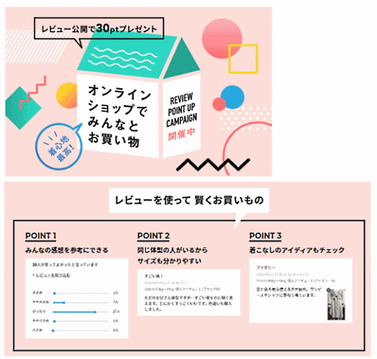 アダストリア レビューポイントアップキャンペーンを展開した