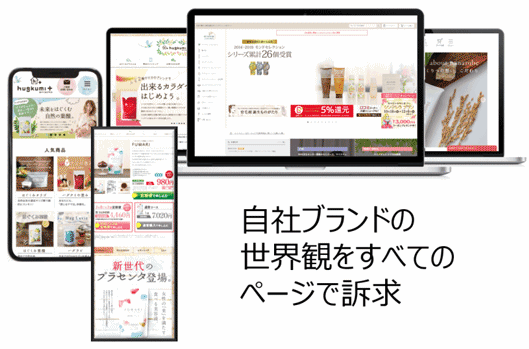 全ページで自由度の高いデザインができる