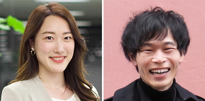 株式会社SUPER STUDIO business development group account execution unit マネージャー 吉田 光 氏、株式会社メップル 代表取締役CEO 鈴木 友樹 氏