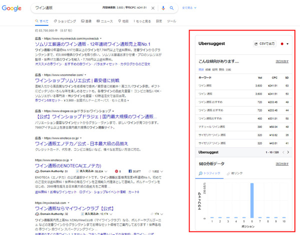 「クロール済み - インデックス未登録」のレポート画面
