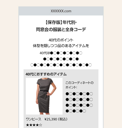 良いコンテンツの例