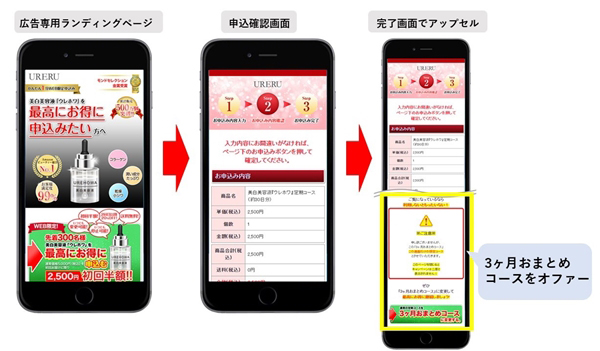 「3か月おまとめコース」の例