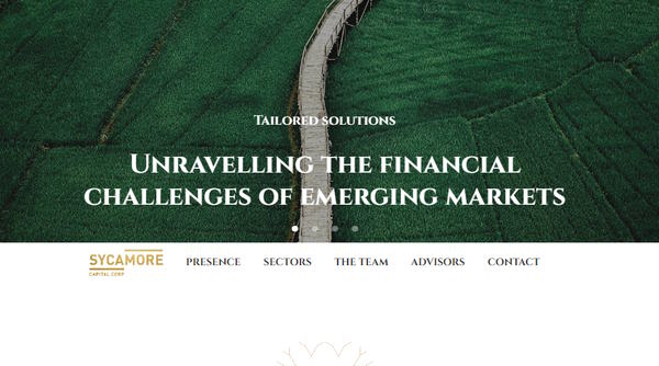 Sycamore CapitalのWebサイト