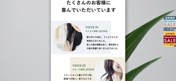 「BOTANIST」のLP。第三者の声を複数掲載している