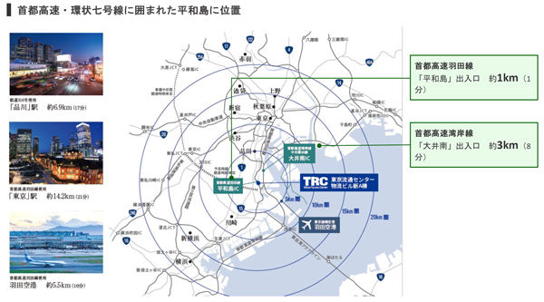 TRCにとって立地の良さは大きな武器となっている