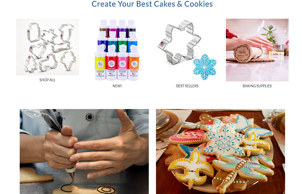 「AnnClarkCookieCutters.com」のトップページ（画像は「AnnClarkCookieCutters.com」から編集部がキャプチャ）