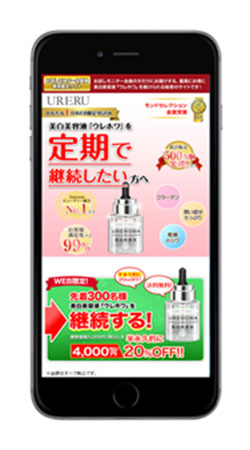 D2C ネット通販 不正利用対策 初回特別価格の記載ページ