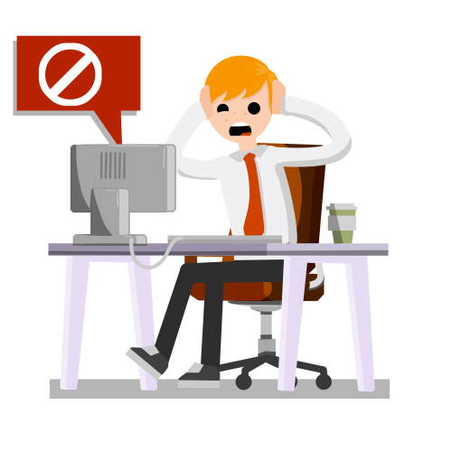 ネットワーク回線のトラブルでオンライン面接が中断してしまうことも