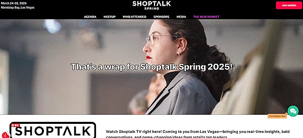 「SHOPTALK」のWebサイト