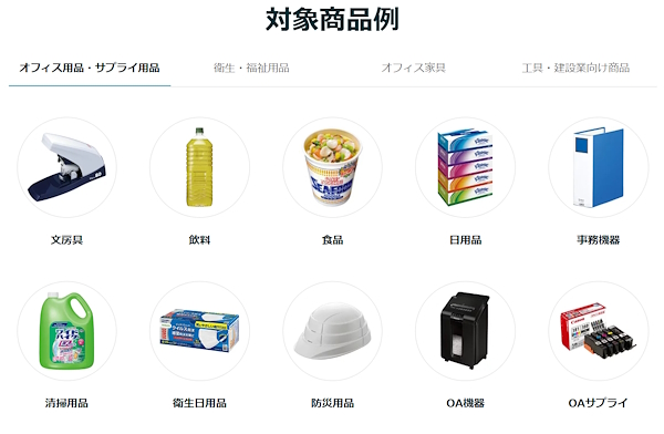 「ビジネス割」で展開する商品の一例（画像は「楽天市場」の「ビジネス割」ページから編集部が追加）
