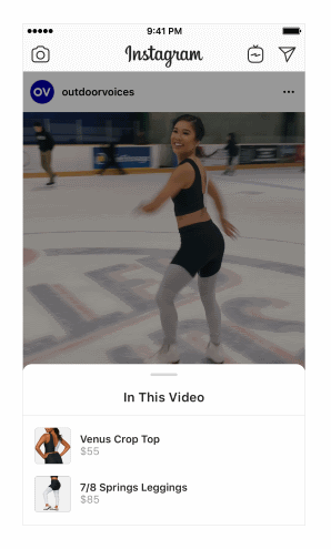 Instagramは動画にもショッピングタグを付けられるようにアップデート