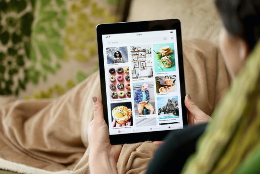 「Pinterest」を利用している様子