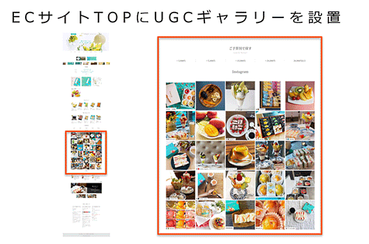 ギャプライズ YOTPO 銀座千疋屋 UGCマーケティング Instagram活用 SNS UGCギャラリー