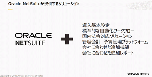 日本オラクル オラクル oracle NetSuite 業務効率化 Oracle NetSuite SuiteSuccessの機能