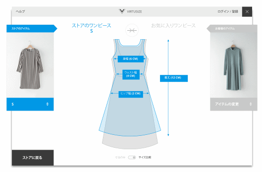 ユナイテッドアローズは「Virtusize」の新機能を導入