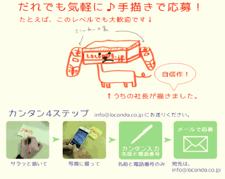 ロコンドが企業のイメージキャラクターを募集する「ロコンド キャラクターデザインコンテスト」