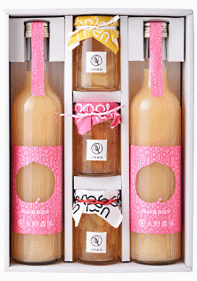 キリンが販売する「桃ジュース&果実のジャムセット」