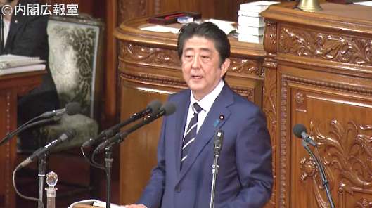 施政方針演説で、安倍晋三首相は今後の国創りとして中小企業への施策について、中小企業等経営強化法に基づく措置に言及