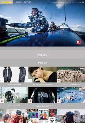 ブランドサイトとECサイトを統合したゴールドウィン