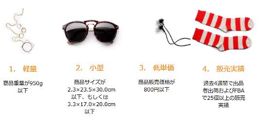 アマゾンジャパンは物流代行サービス「Fulfillment By Amazon（FBA）」の新メニューとして、小型で軽い低単価商品を対象とした「FBA小型・軽量商品プログラム」を開始