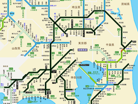 日本道路交通情報センターによると首都高速などで通行止め