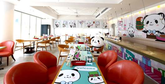 「楽天 お買いものパンダCafe」の店内