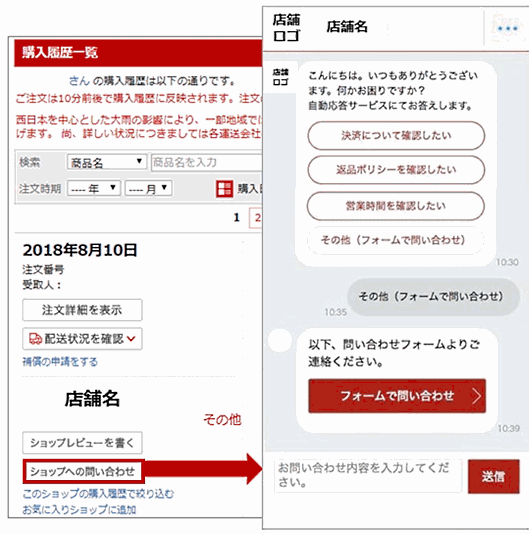 楽天は「楽天市場」全店舗にチャットボット機能を導入