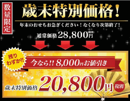 措置命令を受けたライフサポートのクリエイティブの例