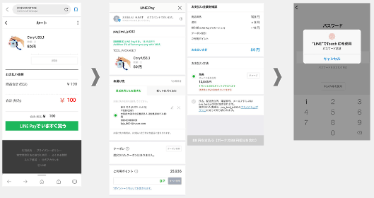 LINE Payはコミュニケーションアプリ「LINE」上で展開しているモバイル決済サービス「LINE Pay」において、あらかじめ登録したユーザーのクレジットカード番号や住所などのアカウント情報を使い、ECサイトのログインや決済が行える新サービス「LINE Checkout」の提供を開始
