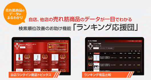 コマースニジュウイチ（コマース21）は提供している「Yahoo!ショッピング」出店者向けのにぎわい演出ツール「B-Space」に、簡単にバナーを作成できる「GAZN（ガゾーン）」、自社と他店のランキングデータが可視化できる「ランキング応援団」を追加
