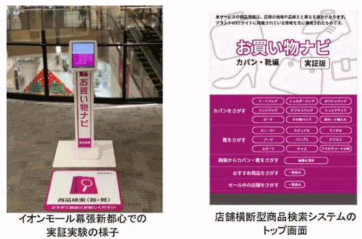 イオンモールは11月11日、日立製作所と共同で、複数の店舗が集まるショッピングモール向けに、入居店舗の取扱商品を自動収集し、店舗横断で商品を一括検索できるシステムの実証実験を開始すると発表