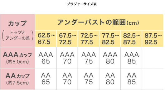 ワコール 改善後は、計測結果を基にどれを選んだらいいかが一目で分かるようになった
