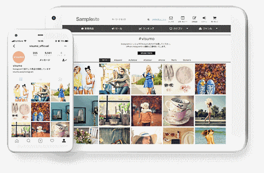 SaaS型ECサイト構築プラットフォーム「futureshop」を提供するフューチャーショップと、ecbeing子会社のvisumoは連携を強化し、インスタグラムの投稿画像を自社ECサイトで簡単に活用できる取り組みを進める