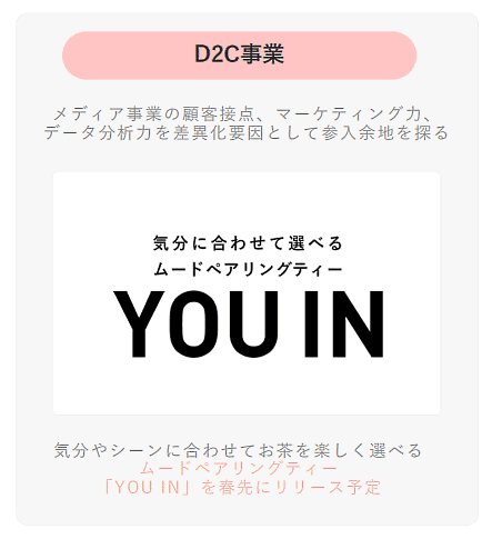 情報キュレーションアプリ「グノシー」のGunosyはD2C事業に参入 サービス名称は「YOU IN」